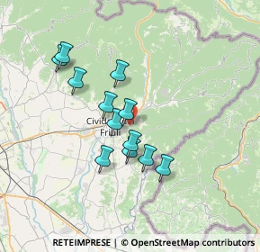 Mappa Strada di Zugliano, 33043 Cividale del Friuli UD, Italia (5.76333)