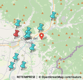 Mappa Strada di Zugliano, 33043 Cividale del Friuli UD, Italia (4.40818)