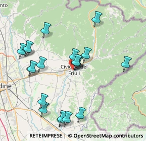Mappa Via S. Stefano Prepositura, 33043 Cividale del Friuli UD, Italia (8.1485)