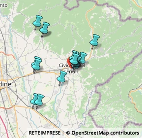 Mappa Via S. Stefano Prepositura, 33043 Cividale del Friuli UD, Italia (5.29563)