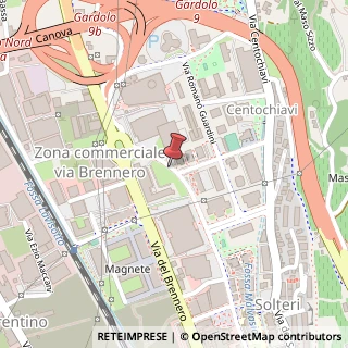 Mappa Via Valentina Zambra, n.6, 38121 Trento, Trento (Trentino-Alto Adige)