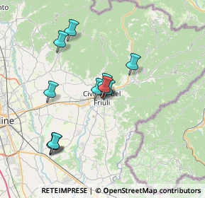 Mappa Corso Paolino d'Aquileia, 33043 Cividale del Friuli UD, Italia (6.34364)