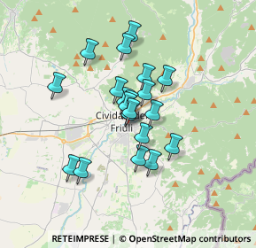 Mappa Piazzetta Chiarottini, 33043 Cividale del Friuli UD, Italia (2.4645)