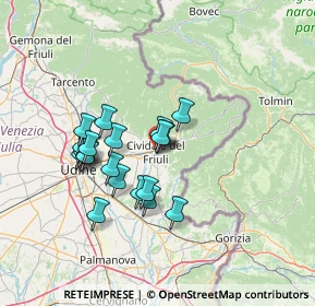 Mappa Piazzetta Chiarottini, 33043 Cividale del Friuli UD, Italia (11.562)