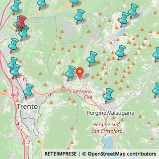 Mappa 38045 Seregnano TN, Italia (6.8355)