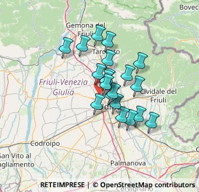 Mappa Via Giuseppe Verdi, 33010 Tavagnacco UD, Italia (9.3865)