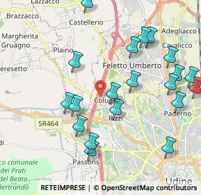 Mappa Via Giuseppe Verdi, 33010 Tavagnacco UD, Italia (2.235)