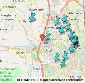 Mappa Via Giuseppe Verdi, 33010 Tavagnacco UD, Italia (2.382)
