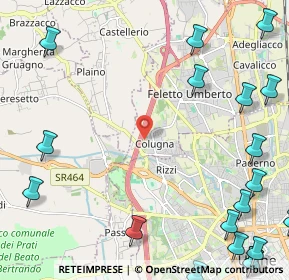 Mappa Via Giuseppe Verdi, 33010 Tavagnacco UD, Italia (3.5395)