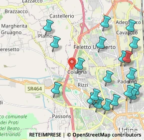 Mappa Via Giuseppe Verdi, 33010 Tavagnacco UD, Italia (2.545)