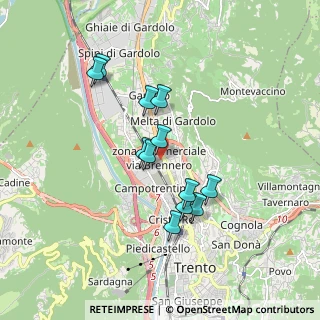 Mappa Via Leopoldo Pergher, 38100 Trento TN, Italia (1.49083)