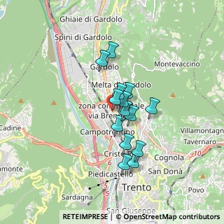 Mappa Via Leopoldo Pergher, 38100 Trento TN, Italia (1.21643)