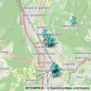 Mappa Via Leopoldo Pergher, 38100 Trento TN, Italia (1.682)