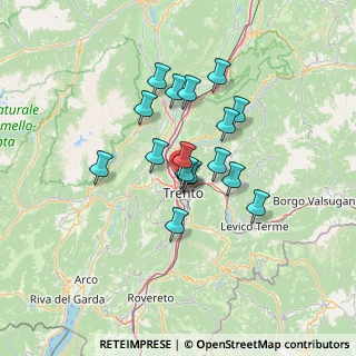 Mappa Via Leopoldo Pergher, 38100 Trento TN, Italia (10.08765)