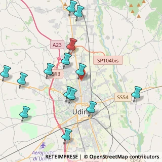 Mappa Via Fusine, 33100 Udine UD, Italia (4.75643)