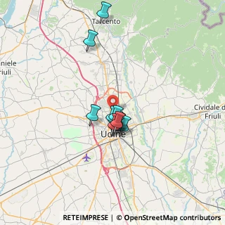 Mappa Via Fusine, 33100 Udine UD, Italia (4.73727)
