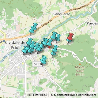 Mappa SP 31, 33043 Cividale del Friuli UD, Italia (0.63462)