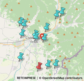 Mappa SP 31, 33043 Cividale del Friuli UD, Italia (3.86923)