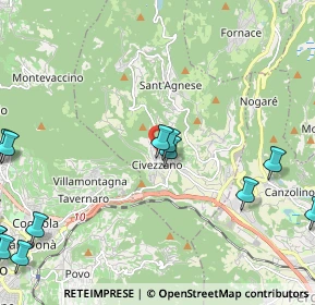 Mappa Via Murialdo, 38045 Civezzano TN, Italia (3.684)