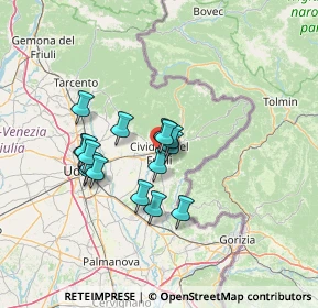 Mappa Piazza S. Francesco, 33043 Cividale del Friuli UD, Italia (10.5425)