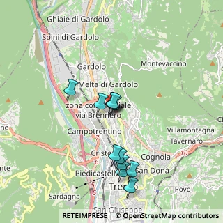 Mappa Via Renato Lunelli, 38100 Trento TN, Italia (1.55167)