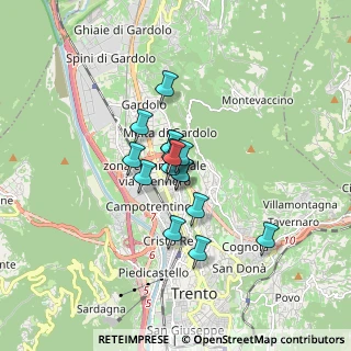 Mappa Via Renato Lunelli, 38100 Trento TN, Italia (0.9725)