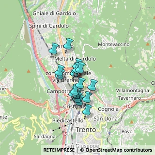 Mappa Via Renato Lunelli, 38100 Trento TN, Italia (1.10333)