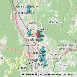 Mappa Via Renato Lunelli, 38100 Trento TN, Italia (1.82417)