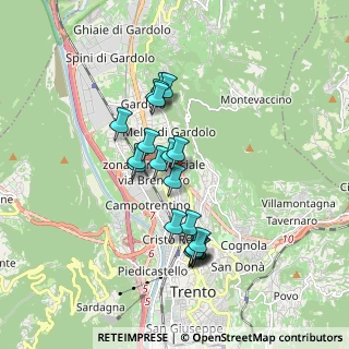 Mappa Via Renato Lunelli, 38100 Trento TN, Italia (1.475)