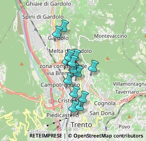 Mappa Via Renato Lunelli, 38100 Trento TN, Italia (1.17143)