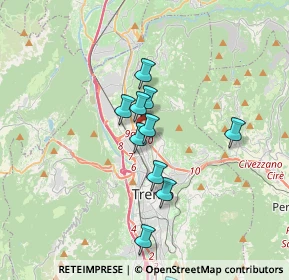 Mappa Via Renato Lunelli, 38100 Trento TN, Italia (3.06545)