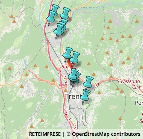 Mappa Via Renato Lunelli, 38100 Trento TN, Italia (3.10231)