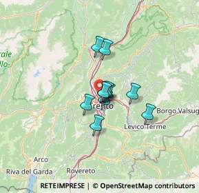 Mappa Via Renato Lunelli, 38100 Trento TN, Italia (7.55909)