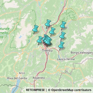 Mappa Via Renato Lunelli, 38100 Trento TN, Italia (6.51154)