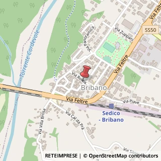 Mappa Via Roma, 37, 32036 Sedico, Belluno (Veneto)