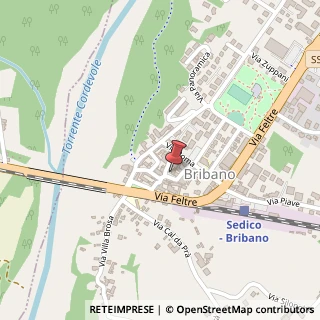 Mappa Piazza San Giacomo, 12, 32036 Sedico, Belluno (Veneto)
