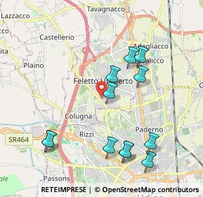 Mappa Via Isonzo, 33010 Feletto Umberto UD, Italia (2.06167)