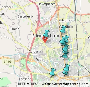 Mappa Via Isonzo, 33010 Feletto Umberto UD, Italia (1.97636)