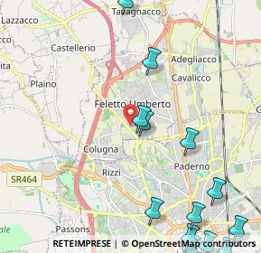 Mappa Via Isonzo, 33010 Feletto Umberto UD, Italia (3.02846)