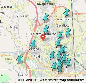 Mappa Via Isonzo, 33010 Feletto Umberto UD, Italia (2.2895)