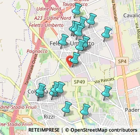 Mappa Via Isonzo, 33010 Feletto Umberto UD, Italia (0.94)