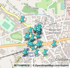 Mappa Viale Foramitti, 33043 Cividale del Friuli UD, Italia (0.14815)