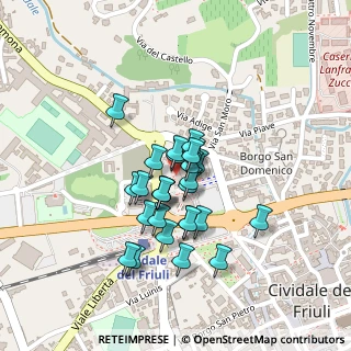 Mappa Viale Foramitti, 33043 Cividale del Friuli UD, Italia (0.14815)