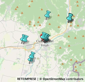 Mappa Viale Foramitti, 33043 Cividale del Friuli UD, Italia (3.01846)