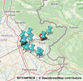 Mappa Viale Foramitti, 33043 Cividale del Friuli UD, Italia (11.4465)