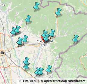 Mappa Viale Foramitti, 33043 Cividale del Friuli UD, Italia (8.135)