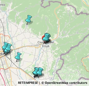 Mappa Viale Foramitti, 33043 Cividale del Friuli UD, Italia (9.6795)
