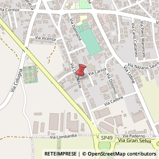 Mappa Via cotonificio 30, 33010 Tavagnacco, Udine (Friuli-Venezia Giulia)