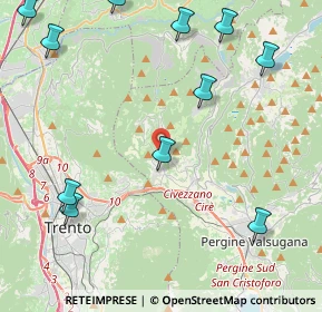 Mappa Frazione Garzano, 38045 Civezzano TN, Italia (6.17)