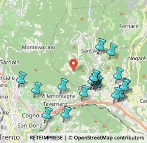 Mappa Frazione Magnago, 38045 Civezzano TN, Italia (2.094)